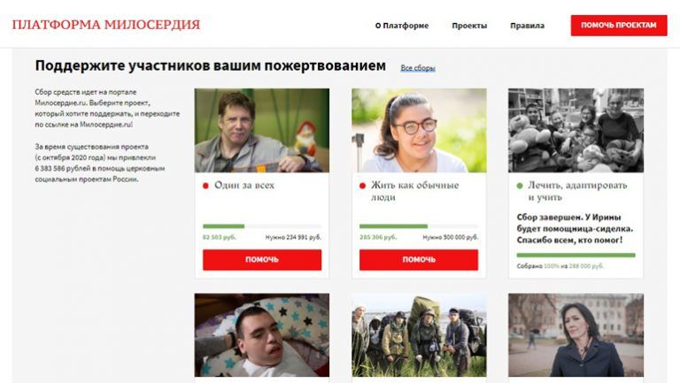 Портал Милосердие.ru и Синодальный отдел по благотворительности организовали проект для сбора средств на системные нужды церковных социальных НКО