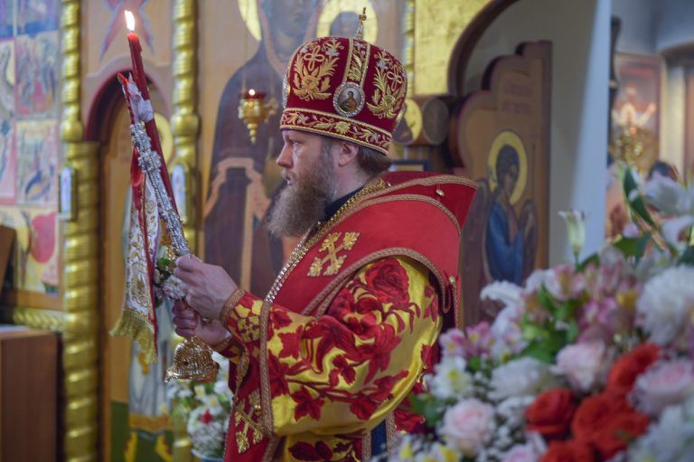 В день памяти святителя Игнатия (Брянчанинова) митрополит Савва совершил Литургию в храме села Покровского