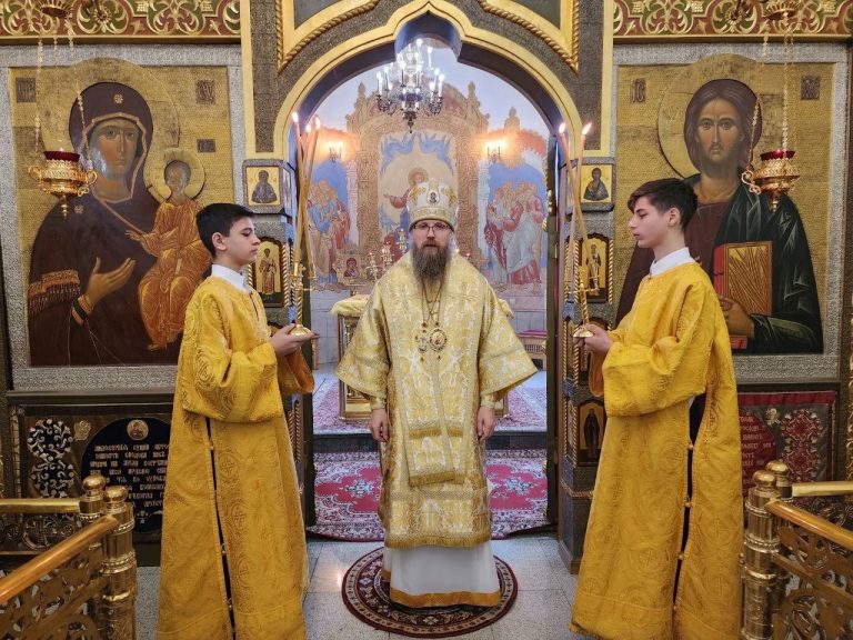 Божественную литургию в храме Рождества Христова города Череповца возглавил епископ Игнатий