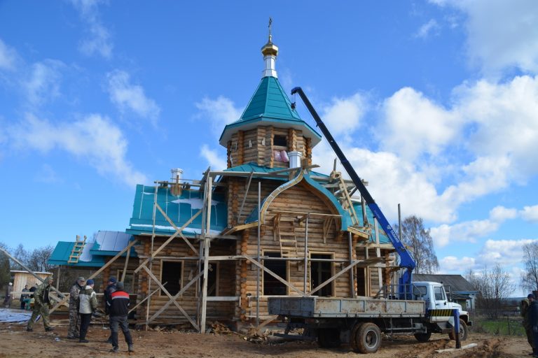 Храм в честь святых праведных Иоанна и Марии Устюжских обрёл купола