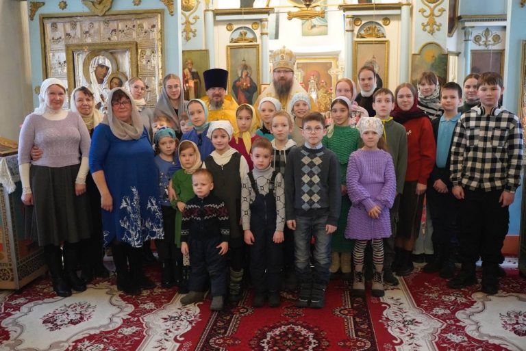 Епископ Игнатий совершил богослужение в храме святых Богоотец Иоакима и Анны села Носовское